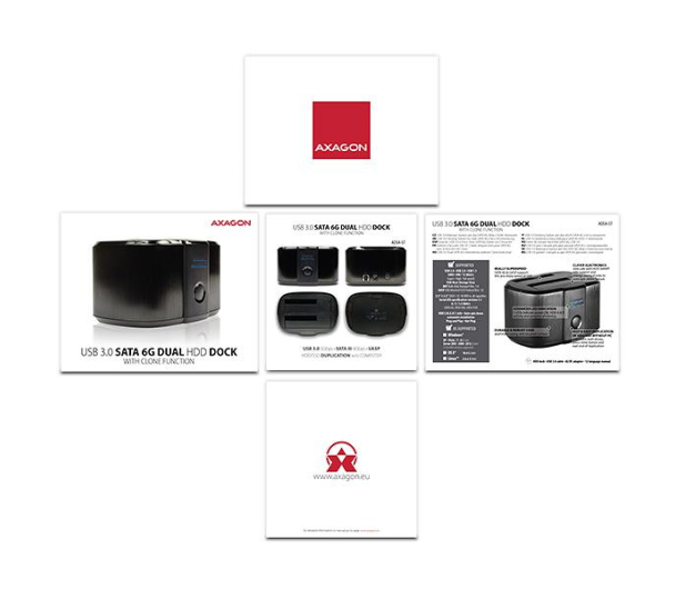 Axagon ADSA-ST Stacja dokująca, USB 3.2 Gen 1 (HDD/SSD clone) - 1185548 - zdjęcie 17